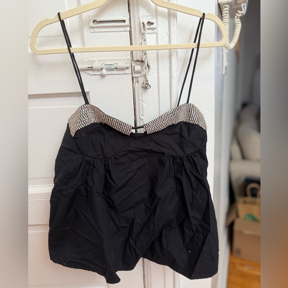 Zara Rhinestone Top